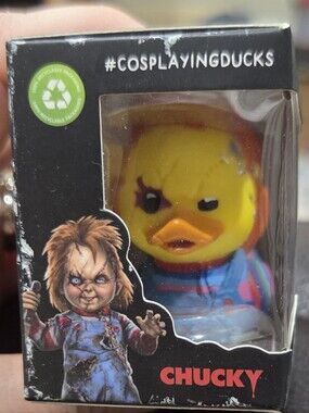 Chucky Cosplaying Duck Rubber Ducky, Scarred Chucky Jeeps
